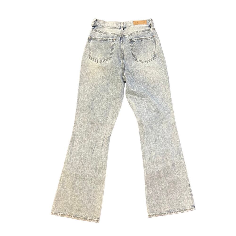 PacSun Butterfly High Rise Flare Bootcut Denim Jeans 27 Light Wash Y2K Cowgirl - Picture 2 of 4